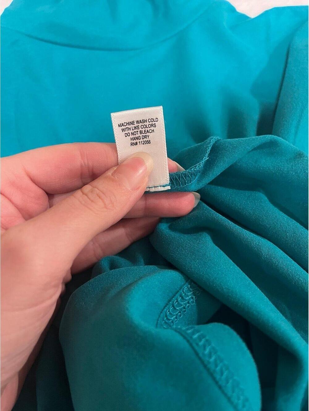 Zenana Teal Long Sleeved Bodysuit - Size Small - NWT - Picture 8 of 9